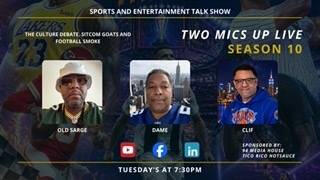 In this LIVE episode the Two Mics Up crews covers Booth Wars & Bench Press -College Football Chaos, WNBA Finals Drama & NFL Booth Beef: Buck v. Aikman and more!
